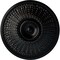 Ekena Millwork Modena Ceiling Medallion (Fits Canopies up to 5 1/4"), Hand-Painted Jet Black, 23 1/2"OD x 3 1/2"P CM23MOBLF - alternate 1